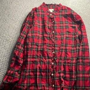 Ladies (M) JCrew Holiday Blouse